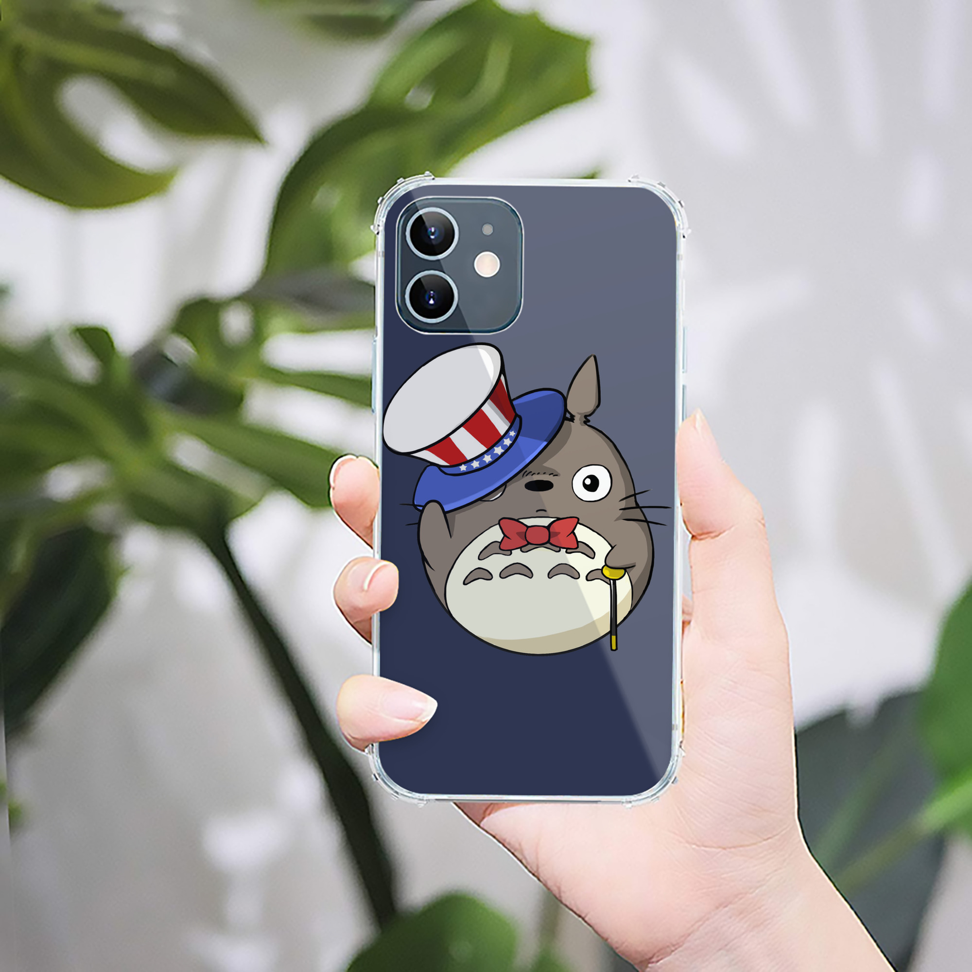 （画像用） となりのトトロ 草壁メイ 草壁サツキ My Neighbor Totoro Satsuki Kusakabe Mei Kusakabe 【iPhone 12シリーズ対応】透明スマホケース（クリアソフトケース）